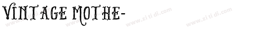 Vintage Mothe字体转换